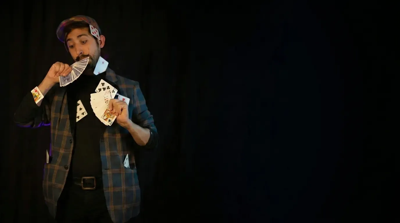 Recepciones — magia itinerante entre invitados con copas en mano